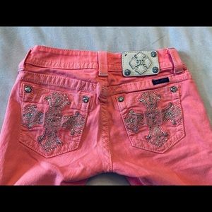 Miss Me pink skinny jeans 26